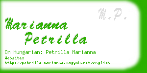 marianna petrilla business card